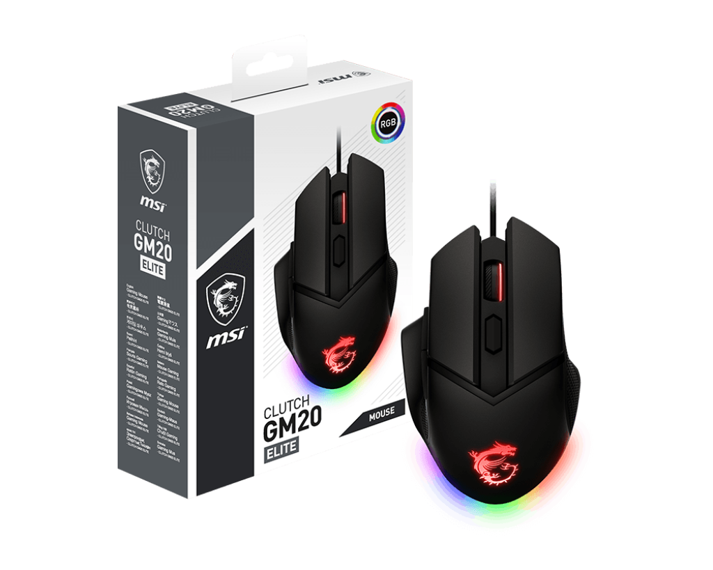 MSI CB Gaming Maus CLUTCH GM20 ELITE - MSI e-Shop | Offiziell von MSI Deutschland