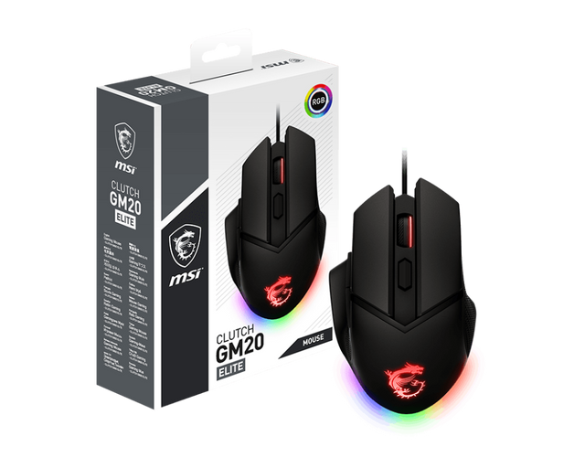 MSI CB Gaming Maus CLUTCH GM20 ELITE - MSI e-Shop | Offiziell von MSI Deutschland