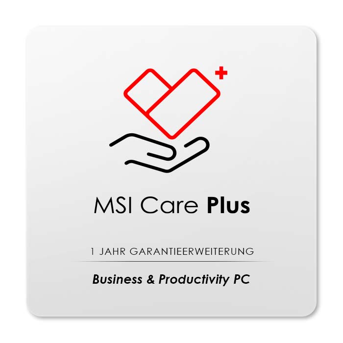 Ein (1) Jahr Garantieverlängerung für Business & Productivity Desktop PC | MSI Care